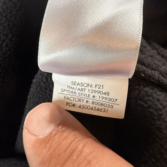 Spyder Men's 1/2 Zip Colorblock Fleece Lined Outbound Sweatshirt Gray Medium - Picture 7 of 8